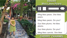 Meg Likes Pears - Karaoke nhạc tiếng anh thiếu nhi